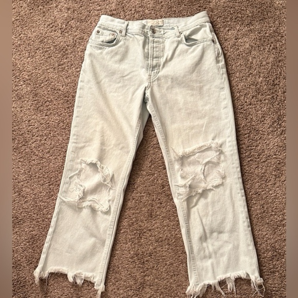Free People Maggie cropped jeans. Size 28